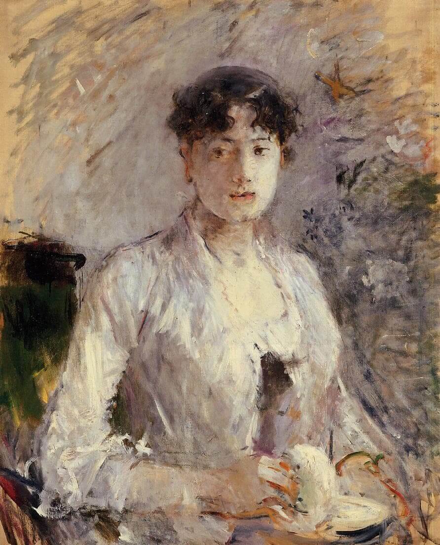 "Mujer joven en malva" de Berthe Morisot